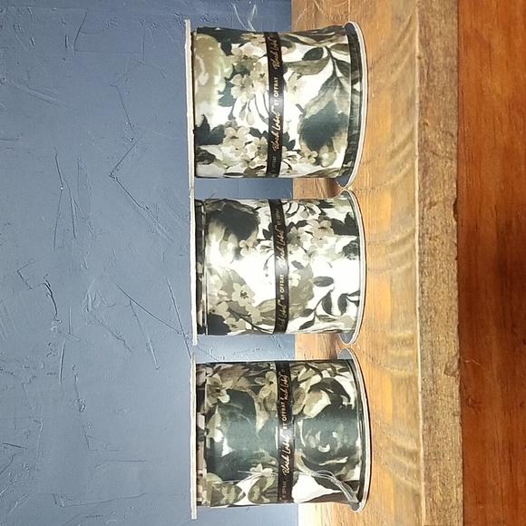 Black Label by OFFRAY Ribbon Black & White Roses - Picture 2 of 3